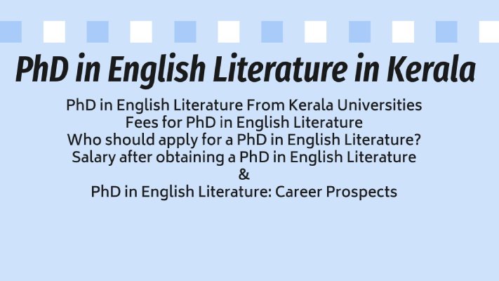 PhD-in-English-Literature-in-Kerala