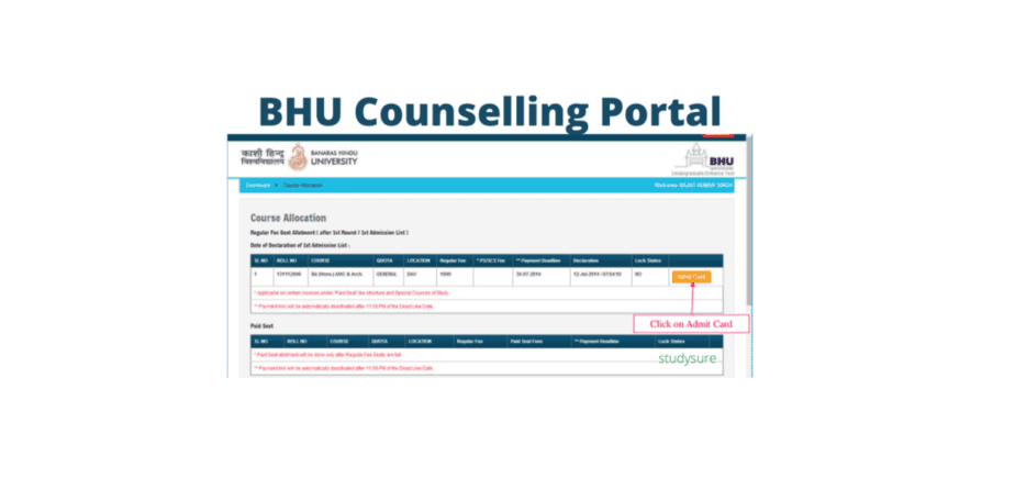 bhu Counselling portal
