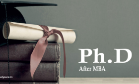 PHD AFTER MBA IN INDIA